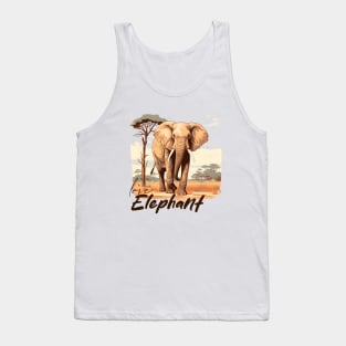 African Elephant Tank Top